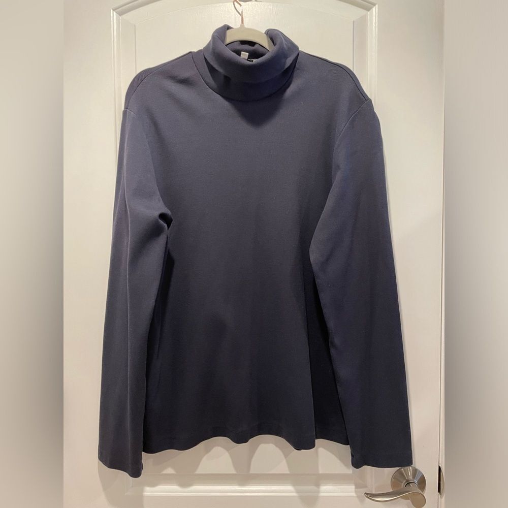 Ag Adriano Goldschmied Blue Turtleneck Sweater